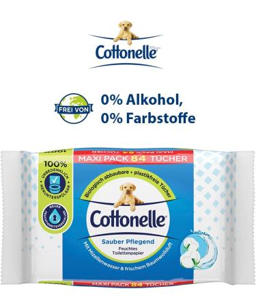 Cottonelle Wet Toilet Paper - Clean Nourishing Micellar Water & Cotton Fragrance - Maxi Pack 6x84 | International Shipping Available - Buy Online on GoSupps.com