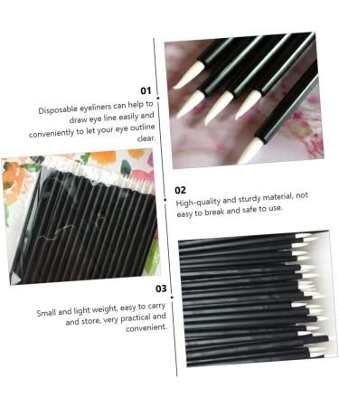 Didiseaon 100pcs Disposable Eyeliner Makeup Brush Applicator Cosmetic Eye Sticks Fiber Eyeliner Head Eyeliner Brush Head Eyeliner Brush for Girl Fiber Eyeliner Brush Makeup Eye Stick - Buy Online on GoSupps.com