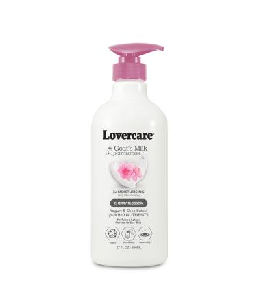 Lovercare Goat Milk Body Lotion for Dry Skin Cherry Blossom 27.05oz (800ml) - Single