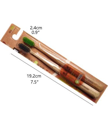 Buy Biodegradable Manual Toothbrushes - Eco-Friendly Sensitive Gums 6-Piece Travel Set - Unisex Bathroom Essential - Buy Online on GoSupps.com