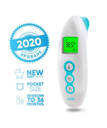 AZUJUR Infrared Forehead & Ear Thermometer - Accurate Digital Fever Thermometer for Adults & Kids - Buy Online on GoSupps.com