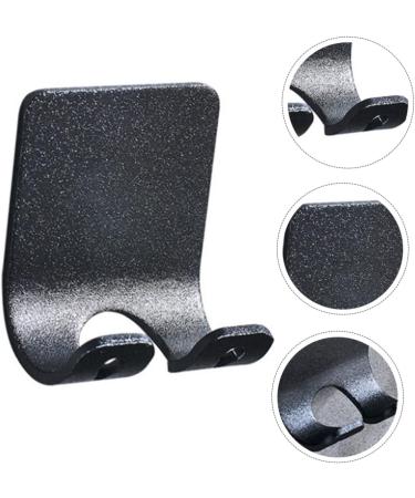 Alipis 18 Stk Wall Hook - Decorative Punch-Free Razor Holder | Self-Adhesive Space Aluminum Shaver Hook | Black Bathroom Organizer | Child Safe Design - Buy Online on GoSupps.com