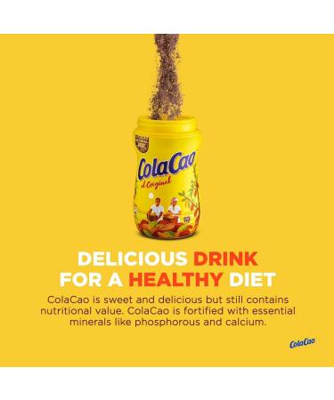 ColaCao Original Chocolate Drink Mix | Made with Natural Cocoa Beans in Spain | No Additives | UTZ Certified | 13.51 oz (2 Pack) | Great for Breakfast - Buy Online on GoSupps.com
