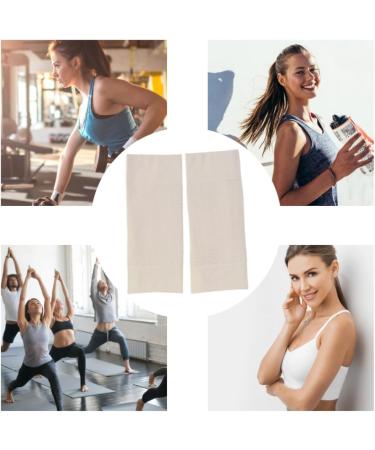 Arm Slimming Shaper Wrap - Upper Arm Compression Sleeve for Flabby Arms - 1 Pair Khaki - Buy Online on GoSupps.com