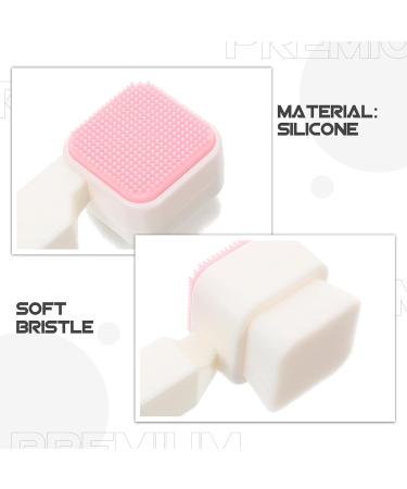 Healeved Silicone Facial Cleansing Brush Double Side Face Cleaning Brush Facial Cleaning Tool Women Facial Brushes for Cleansing and Exfoliating Accessories - Buy Online on GoSupps.com