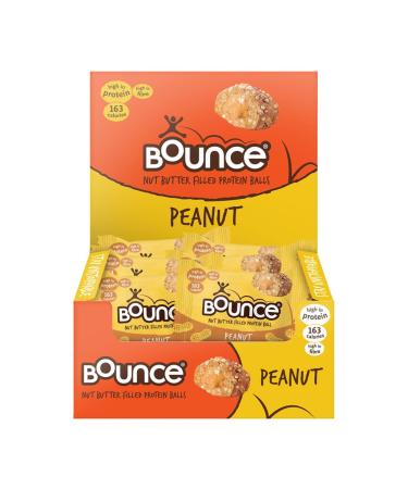 Bounce Protein Peanut Balls Filled With A Nut Butter Centre 12 x 35g Individual Protein Balls