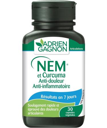 Adrien Gagnon - NEM and TURMERIC for Joint Health Support 30 vegetarian capsules. - Buy Online on GoSupps.com