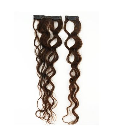Mila 18 Clip-In Extensions | 100% Remy Real Hair | Medium Brown #4 | Natural Wave | 120g - Buy Online on GoSupps.com