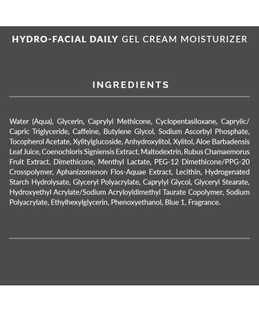 Hydro-Facial Daily Gel Cream Moisturizer - Non-Greasy Skin Hydration Restores Natural Moisture Barrier Reduces Water Loss - 2 fl oz (60ml - Buy Online on GoSupps.com