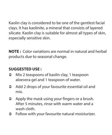 Nova Nutritions Kaolin Powder 16oz (454g) - Natural Regenerator for Facial Body Mask & Skin - Buy Online on GoSupps.com