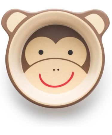 All Kids United 5-Part Plastic Children s Dish Set - Monkey Motif Cup Bowl Plate Spoon & Fork for Kids - International Shipping Available - Buy Online on GoSupps.com