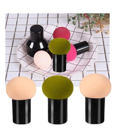 4pcs Mushroom Makeup Sponges with Handle - Perfect for Flawless Makeup Application | International Shipping Available - Buy Online on GoSupps.com