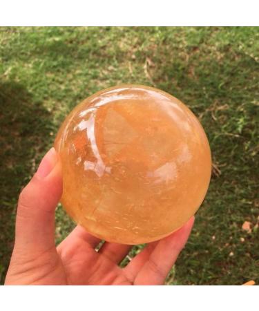 Large Size Natural Yellow Calcite Sphere Iceland Spar Sphere Quartz Crystal Stone Mineral Specimen - Buy Online on GoSupps.com