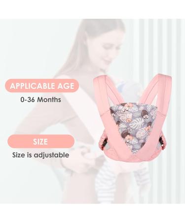 iFCOW Baby Sling Carrier Baby Wrap Sling Baby Wrap Carriers Handfree Swaddle Wrap Front and Back Suitable from Birth to 15KG Pink - Buy Online on GoSupps.com
