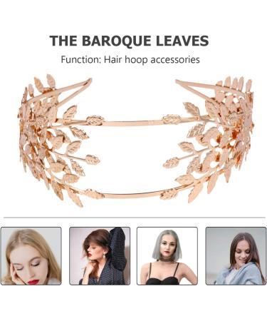 Lurrose Gold Leaves Crown Roman Laurel Grecian Goddess Headband Greek Roman Leaf Wedding Headpiece for Brides Girls Women (Golden) - Buy Online on GoSupps.com
