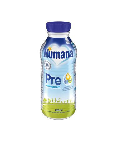 Humana Ready-to-Drink Infant Milk - DHA-Enriched Baby Formula for Newborns 6 x 470 ml - Ideal Pre-Food Supplement - Buy Online on GoSupps.com