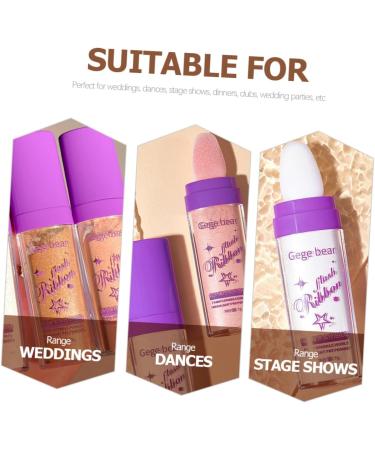 DRESSOOS 3pcs Highlight Pat Powder Arm Highlighter Highlight Patting Powder Makeup Highlighter Patting Glitter Highlighter Powder Women Body Highlighter Body Glitter - Buy Online on GoSupps.com