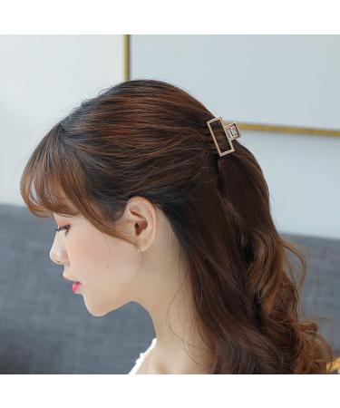 3 Pack Small Metal Hair Clips for Women - Hair Accessories for Thick Hair (Gold, Silver, Rose Gold) - Buy Online on GoSupps.com
