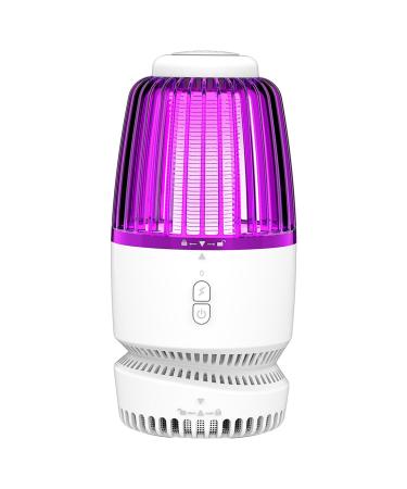 Mosquito Killer Lamp Fly Trap with Cleaning Brush Indoor Outdoor Safe Effective Physical Pest Control Portable for Camping Patio Yard Home