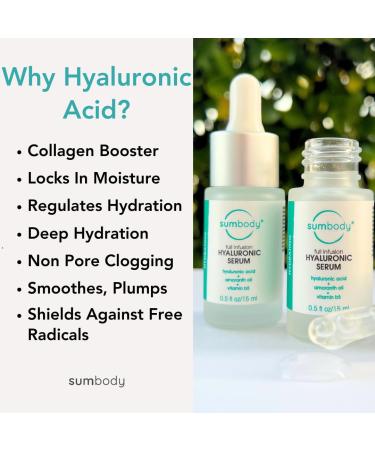 Premium Hyaluronic Acid Serum with Green Tea & Squalene - Plumps Skin Reduces Fine Lines Safe for Sensitive Skin - Anti-Aging & Moisturizing Formula - Buy Online on GoSupps.com
