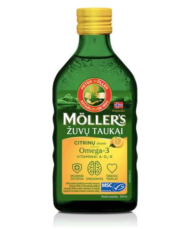 Moller's Fish Oil Omega-3 -Lemon Flavour- Baby Children Adults