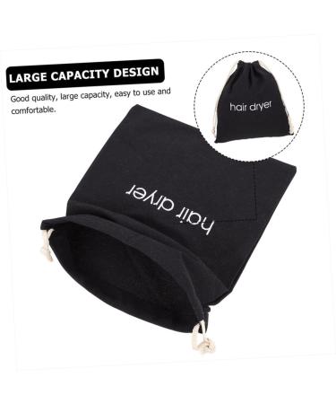 Baluue 12 Pcs Hair Dryer Storage Bag Travel Organizer Pouch Hair Dryer Drawstring Bag Hair Bag Fabric Black - Buy Online on GoSupps.com