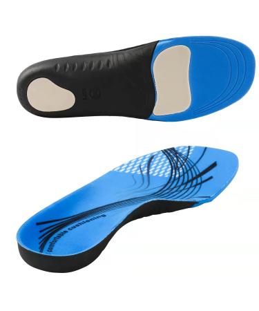 Heavy Duty Support Pain Relief Orthotics Shoe Insoles with Arch Support for Flat Feet & Overpronation Full Length Men Women (XS(Men 5.5-6.5/Women 6-7))