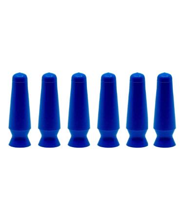 DMV Scleral Cup Lens Inserter Pack of 6 Ventless Contacts Inserter Tool for Scleral Lenses Hard Contact Lenses and Prosthetic Eyes Applies Contacts Safely Comfortably & Hygienically Cobalt Blue 6pk