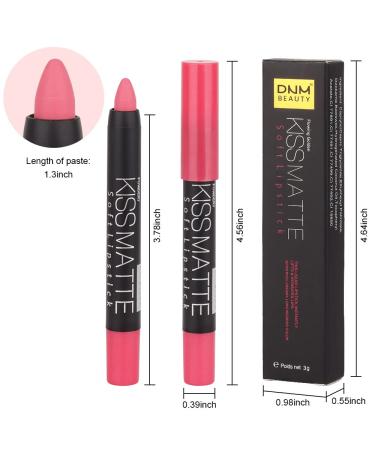 3 Colors Moisture Smooth Longwear Lipstick Set - Matte Finish Lip Crayon Pack for Makeup Collection - Waterproof Velvet Lip Gloss Stain - Nourishing Formula (01# 04# 07#) - Buy Online on GoSupps.com