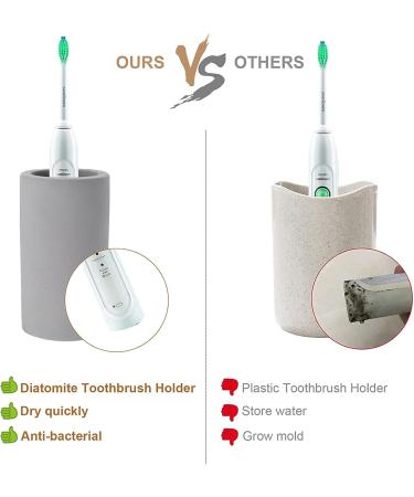 Organic Bamboo Toothbrush Holder & Bathroom Organizer Set | Eco-Friendly Toothpaste Makeup Brushes Razors | Travel-Friendly Design - Buy Online on GoSupps.com
