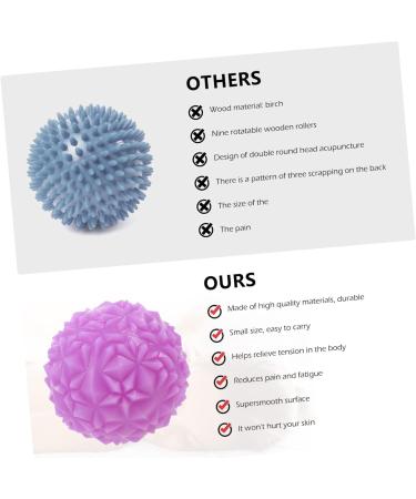 Healeeved 2ST Contact Massage Ball - Ero-Nut Yoga Massage Balls for Trigger Points Muscle Relief & Relaxation - Deep Tissue Massage for Men & Women - Durable PVC Design - Buy Online on GoSupps.com