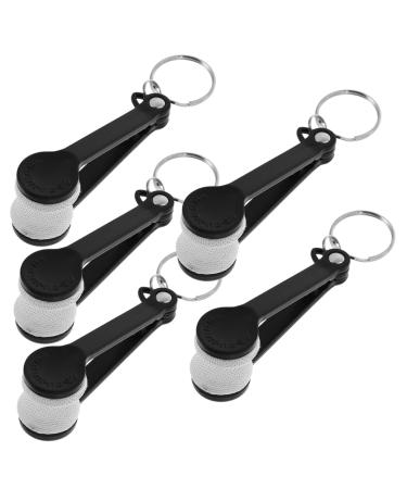 FOMIYES 6pcs Glasses Wipe Eyeglasses Cleaner Brush Eyeglasses Brush Glasses Cleaning Clip Glasses Cleaning Tools Eyeglasses Cleaning Brush Keychain Eyeglasses Cleaning Tool