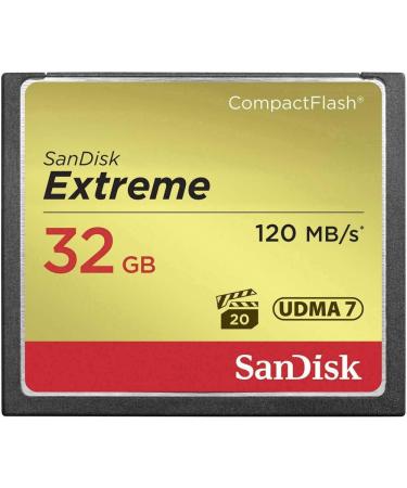 SanDisk Extreme 32GB Compact Flash Memory Card - UDMA 7, 120MB/s Speed - Buy Online on GoSupps.com