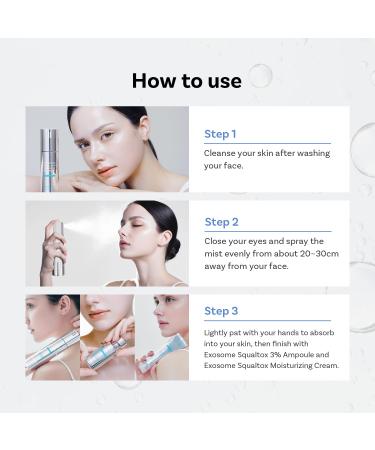 APOTHE Exosome Squal-Tox Booster Cream Mist 3.38 fl oz (100ml) Hydrating Soothing and Brightening with Squalane Centella Asiatica and Niacinamide - Buy Online on GoSupps.com