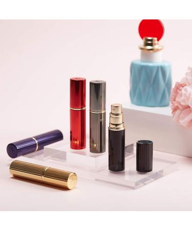 BRILIFLED Refillable Perfume Atomizer Mini Scent Pump Bottle - Travel cologne Sprayer 5ml Mini travel atomizer Refill Perfume Dispenser Container Black & Grey - Buy Online on GoSupps.com