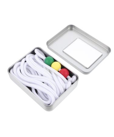Lurrose children's tools 1 piece low-vision training toy Tools Three colored balls Strabismus-training cord Exercise Plastic eye accessories Childrene-like supply matte balls