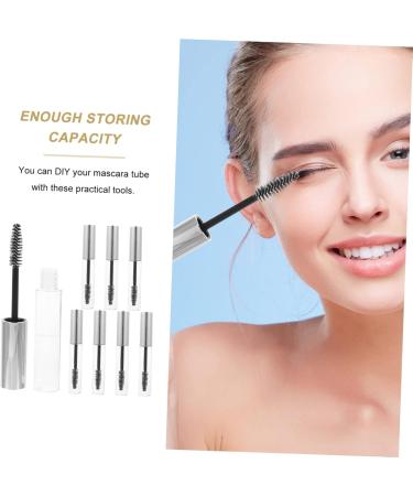 PLAFOPE 8pcs Mascara Empty Tube Empty Mascara Tube and Wand Diy Mascara Bottle Miss Growth Fluid Round - Buy Online on GoSupps.com