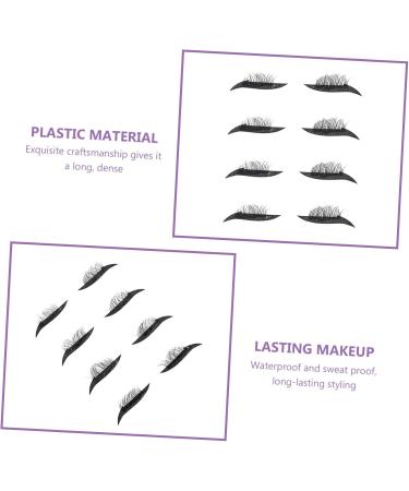 NOLITOY 8 pairs Strip Waterproof Stickers Line Glitter Decal Eye Black Dense Makeup Eyelash Tools Eyeliner 1 count (Pack of 1) Blackx2pcs - Buy Online on GoSupps.com