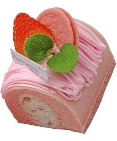 Vaguelly 4pcs Simulation Cake Model Household Products Pu Pink Food Play 6.5X6.5CMx4pcs 1 - Buy Online on GoSupps.com