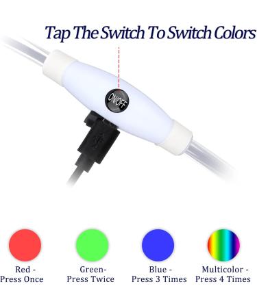 Coolzon LED Light Neck Band Collar - Waterproof 3-Color Adjustable for Cats & Dogs - Super Bright & Multi-Colored - Buy Online on GoSupps.com