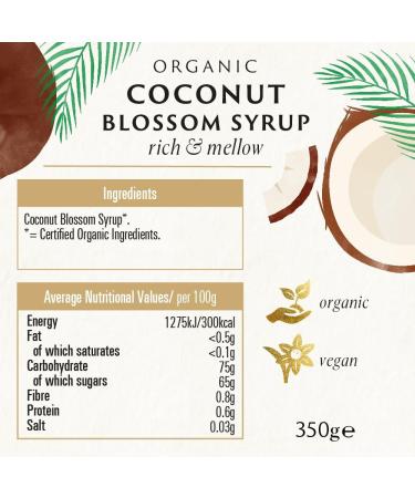 Biona Organic Coconut Blossom Syrup 350g - Natural Sweetener | Buy Online - Buy Online on GoSupps.com