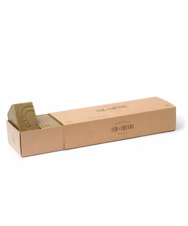 Fer Cheval - Genuine Marseille Soap - 1 kg Sliced Bar (Pre-cut into 6 Soaps) (Olive)