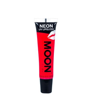 Moon Glow neon UV lipstick perfumed and glows bright under UV! (Red Strawberry 15 ml (1 pack))