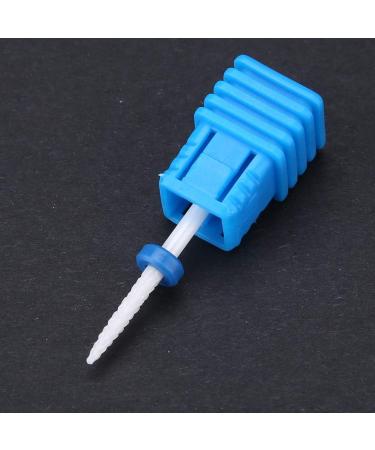Nail Drill Bit Ceramic Cylinder Shape Grinding Head with Display Base - White 01 - Buy Online on GoSupps.com