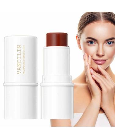 Multi Stick Waterproof Creamy Stick Blush Makeup Creamy Texture Highlighting Shade Makeup for 05# Coral Red