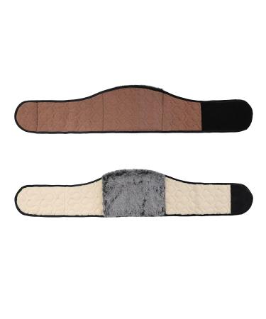 Warm Belt - Autumn Winter Thermal Plush Waist Warmer & Lumbar Support | Adjustable Abdominal Support Band for Men & Women | Fitness Back Brace in Camel Color - Buy Online on GoSupps.com