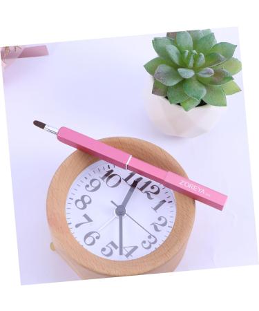 FOMIYES 2pcs Mini Lipsticks Travel Brush - Dual-Ended Lipstick & Lip Gloss Applicator - Portable Telescopic Beauty Tool in Pink - Buy Online on GoSupps.com