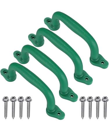 Dolibest Set of 4 Safety Playground Handles Swing Set Kids Safety Hand Grips for Playset Climbing Frame Play House Climbing Frame Play House Handles(Green) Green-4 Pack