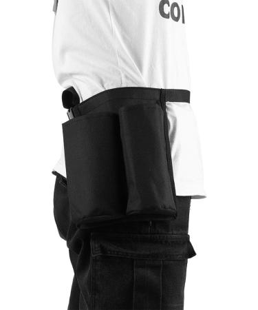Verdant Touch Adjustable Massage Bottle Holster - Waist Bag for Lotion & Oil with 3 Pockets - Black - International Shipping - Buy Online on GoSupps.com