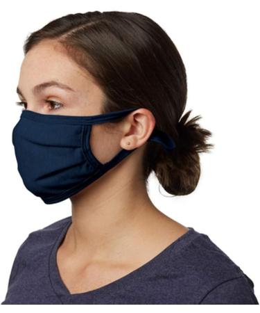 Hanes Unisex X-temp Comfort Face Mask - Navy | International Shipping - Size L (Waist 25-27 Inch) - Buy Online on GoSupps.com